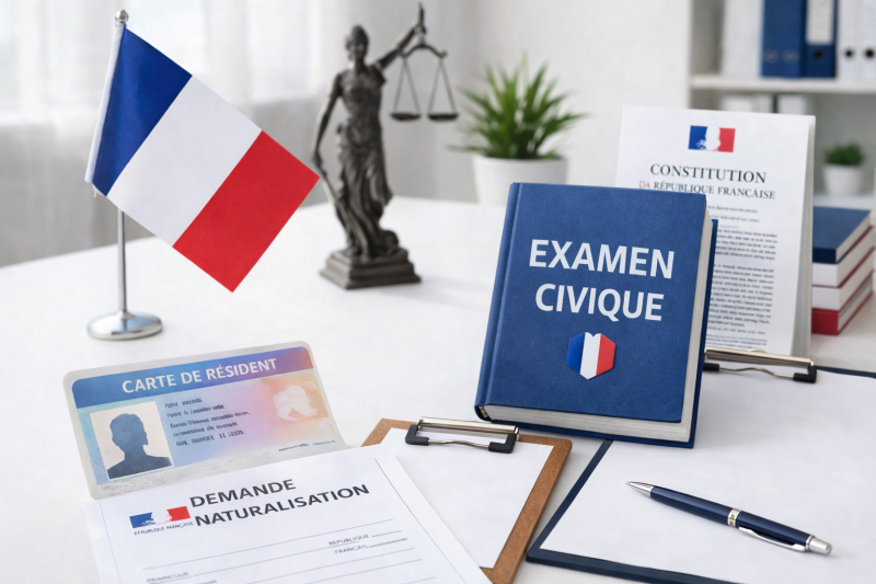 Examen civique à Marseille : préparation et passage pour naturalisation et carte de résident avec SIDJI FORMATION