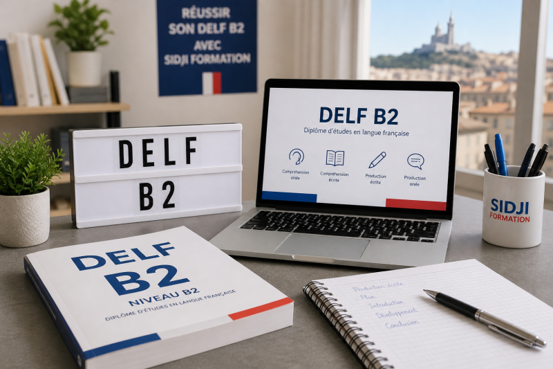 DELF B2 à Marseille : préparation et passage de l’examen pour la nationalité française avec SIDJI FORMATION